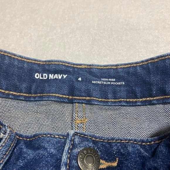 Forever 21 blue Mini denim skirt women Medium zipper on side. SKU163 - Picture 4 of 8